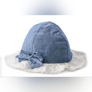 Baby/Toddler Girl Chambray & Eyelet Sunhat.